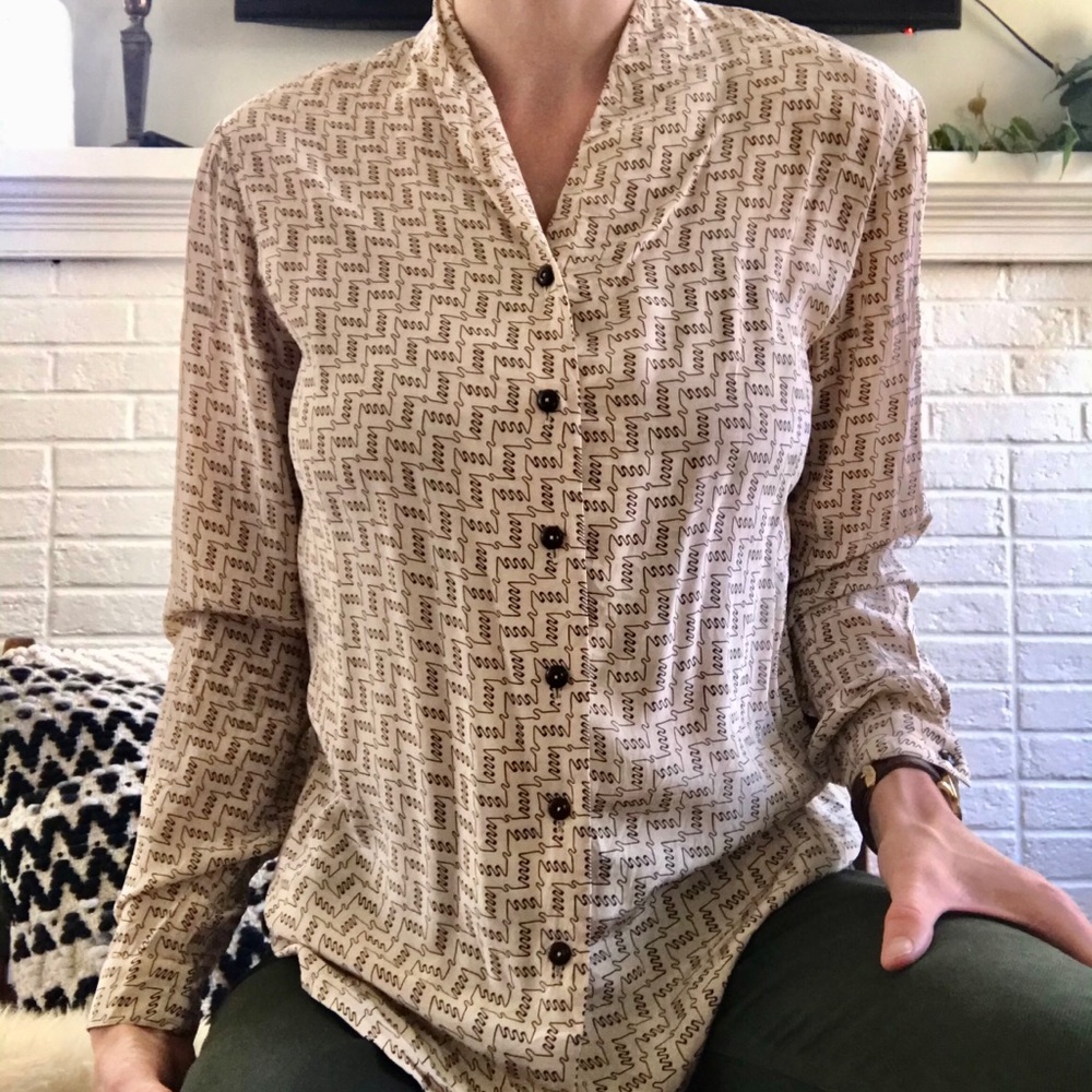 Vintage Liz Claiborne 100% Silk Blouse